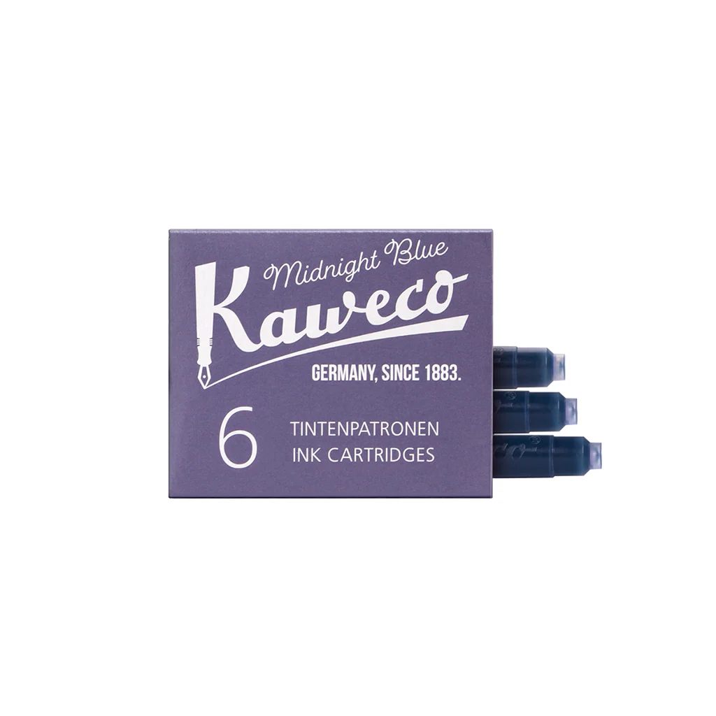 Kaweco Ink Cartridges Midnight Blue Pack of 6 - Image 2
