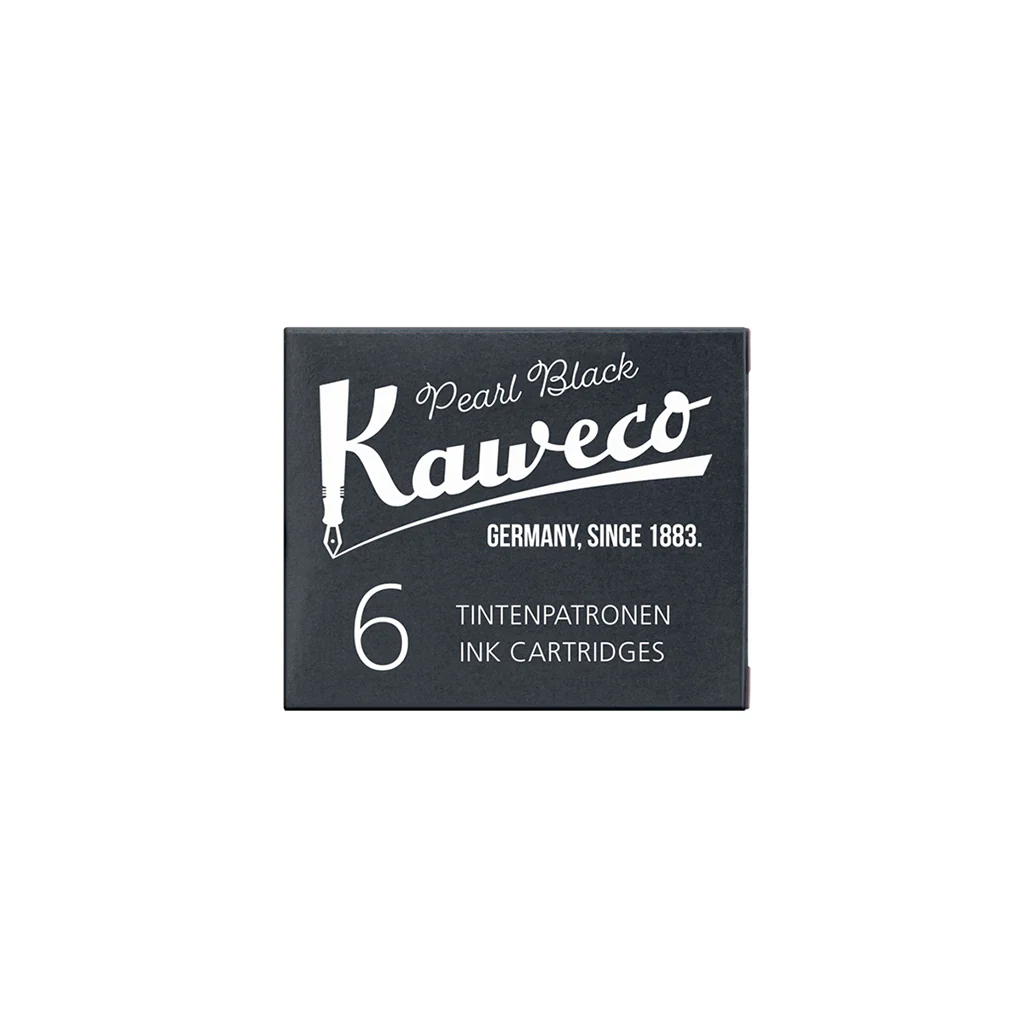 Kaweco Ink Cartridges Pearl Black 6-Pack