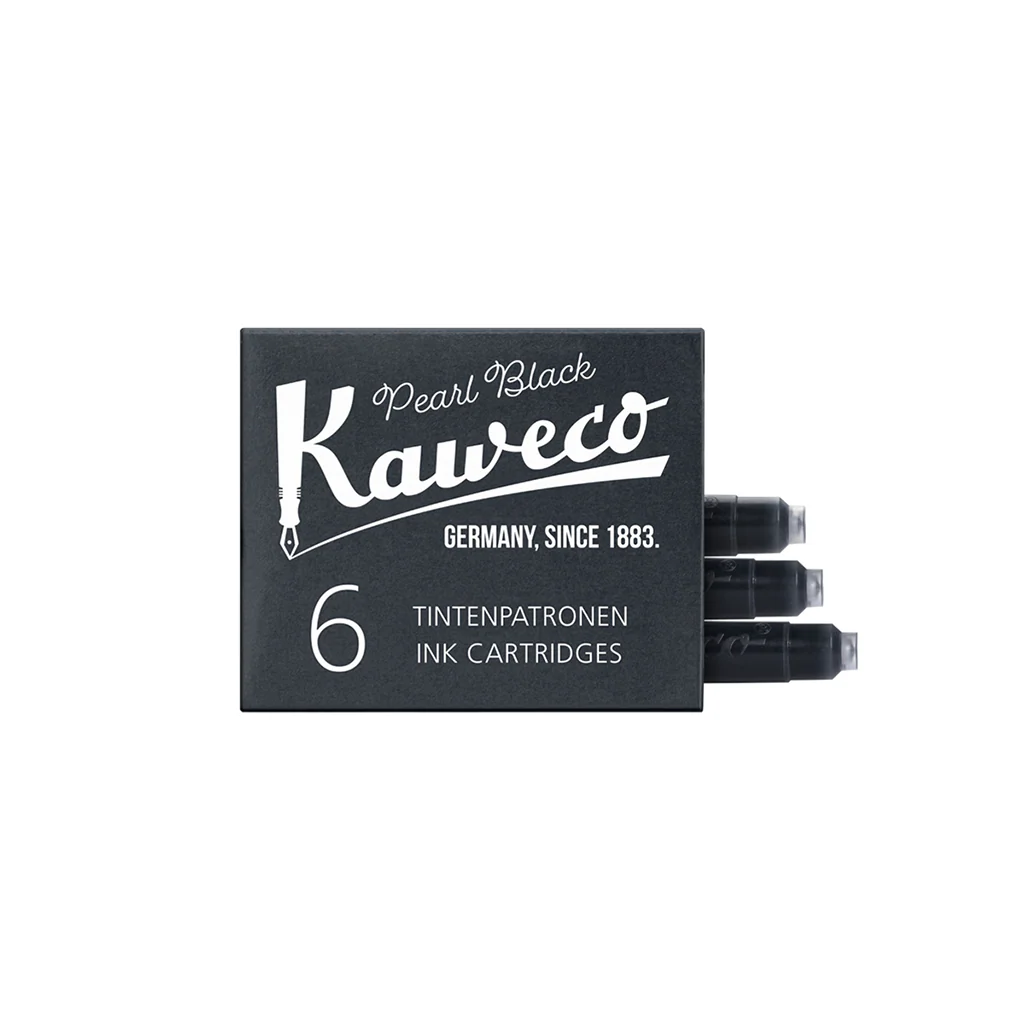 Kaweco Ink Cartridges Pearl Black 6-Pack - Image 2
